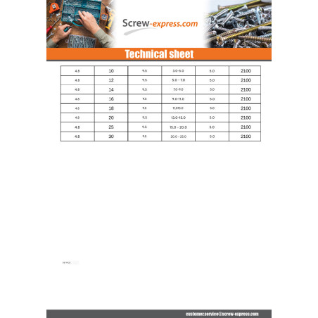 1 x Rivet alu 4.8X30 Thickness Of Panel 20 to 25 Flat Head YOUR