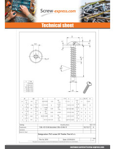 Screw For Plastic Mushroom Pozi PZ2 4X10 Black Zinc Plated 2