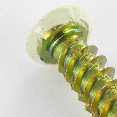 1 x Screw Concrete Countersunk Head RED 7.5X120 T30 Yellow Zinc Ral1015/Light Ivory