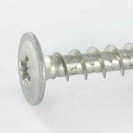 1 x Screw Spax Flat Head Pozi 4X17 Black Zinc Plated