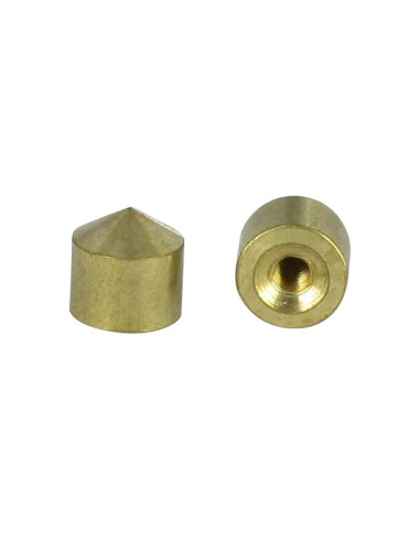 1 x Cover Cap Conical Brass 15 Inner Thread M4...