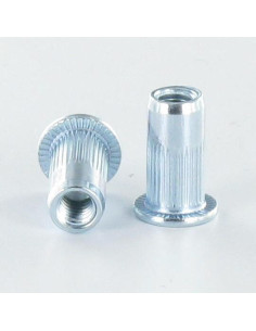NUT RIVET FLAT HEAD M10X19.5 ACPC35 ZINC PLATED