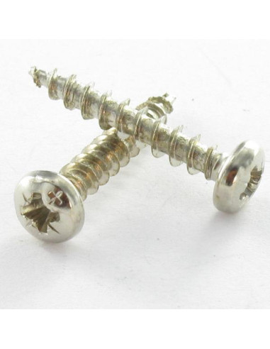 1 x Chipboard Screw Round Head Pozi 4X25 Nickel...