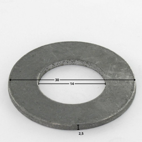 1 x Washer Flat M14X30X2.5 M Steel
