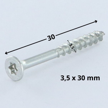 1 x Screw Spax Countersunk Head T20 3.5X30 Thread Length: 17 Partial Thread Wirox