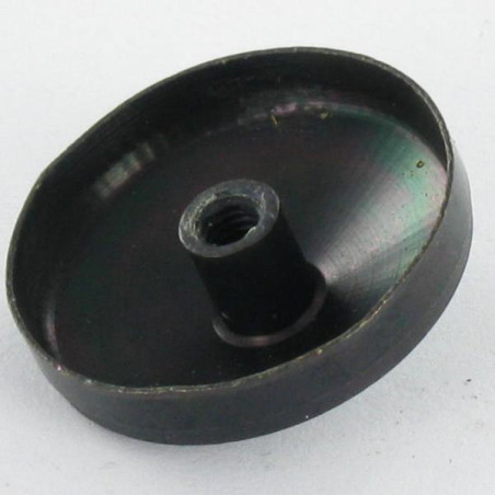 1 x Cover Cap Conical Black Zinc Plated 20 Inner Thread M3 Pitch (Blind Hole) 50