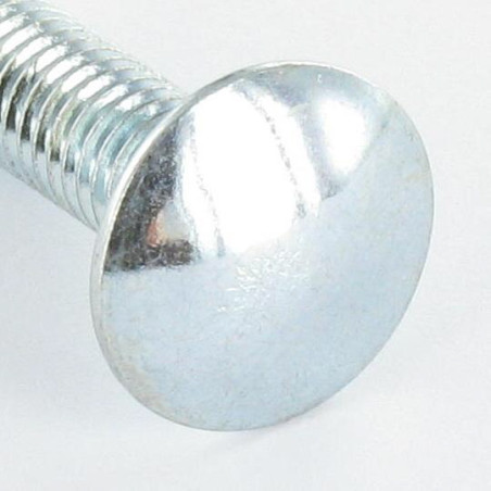 1 x Carriage Bolt M6X12 Thin Square 1.5 Head Diameter: 13.5 Zinc Plated