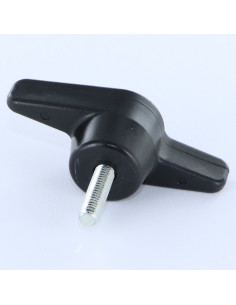 Clamping handle black nylon MALE M5X30