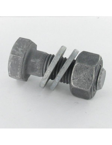 50 x Bolt With Nut HR high resistance M16X70 2...