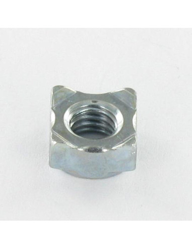 1 x Square Nut Welding M6 10X10X5 Zinc Plated