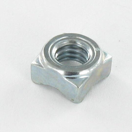 1 x Square Nut Welding M6 10X10X5 Zinc Plated