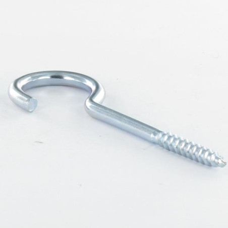 1 x Hook CUPBOARD 2.7X12 Thread Length: 8 Total Lengh 25 Zinc Plated
