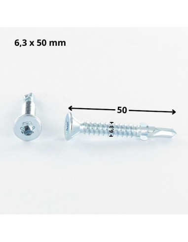 1 x Self Drilling Countersunk Head T30 6.3X50...