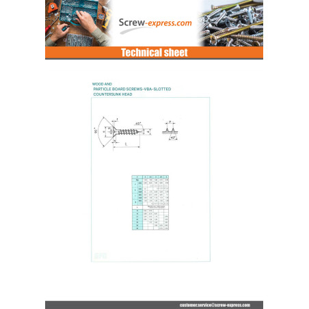 1 x Chipboard Screw Countersunk Head Slotted 3X17 Brass Plated Steel micro screw