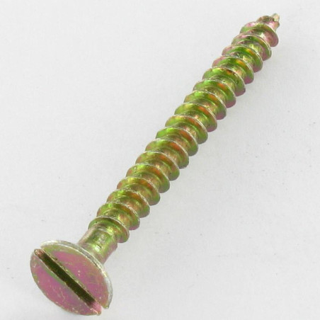 1 x Chipboard Screw Countersunk Head Slotted 3X17 Yellow Zinc micro screw
