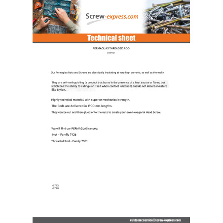 1 x Threaded Rod M18X1900 PERMAGLAS