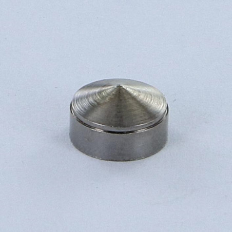 1 x Cover Cap Conical Chrome Plated Brass 15 Inner Thread M3 Pitch (Blind Hole) 50