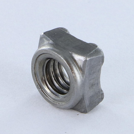 1 x Square Nut Welding M5 9X9X4.2 Steel