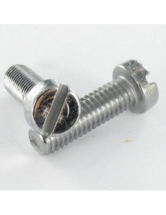 Machine Screw Nickel Plated Brass Pan Head Slotted M3X6...