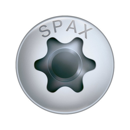 1 x Spax Wood Screw Round Head T-STAR+ T20 Wirox 4X60 Thread Length: 50
