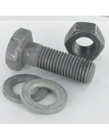50 x Bolt With Nut HR high resistance M14X50 2...