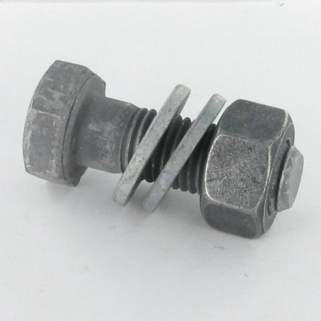 50 x Bolt With Nut HR high resistance M14X50 2 Washer Class 10.9 Hot Dip Galvanized