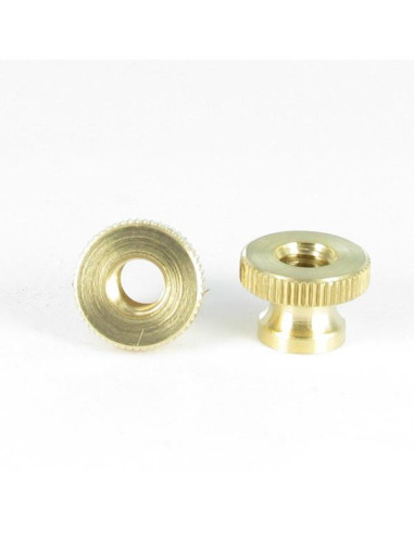 1 x Nut Knurled Brass M6 16X10 EMM