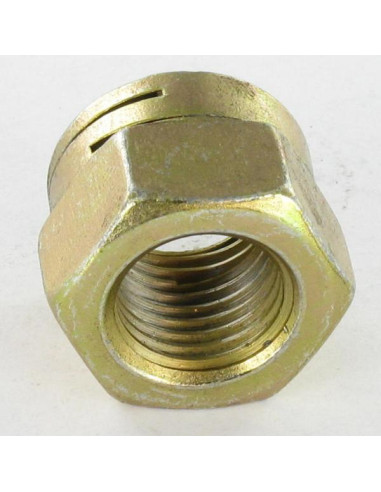 1 x Lock nut Double slit M6 DAH Zinc Plated