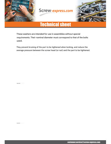 1 x Washer Flat M20X50X3 L Steel