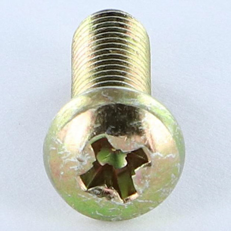 1 x Machine Screw Cylindrical Button Head Pozi PZ3 M6X38 Pozi PZ2 200 Hour Salt Spray Yellow Zinc