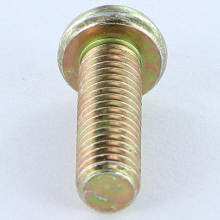 1 x Machine Screw Cylindrical Button Head Pozi 3 M6X38 Pozi 2 200 Hour Salt Spray Yellow Zinc
