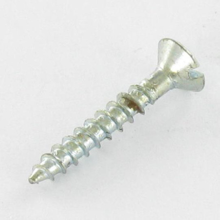 1 x Chipboard Screw Countersunk Head Slotted 3X20 Zinc Plated micro screw