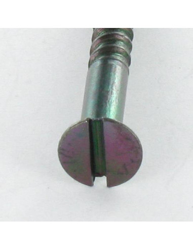 1 x Wood Screw Countersunk Head Slotted 3X25...