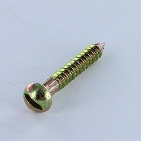1 x Screw Stuffing Pan Head Slotted 5X35 Thread Length: 27 Yellow Zinc