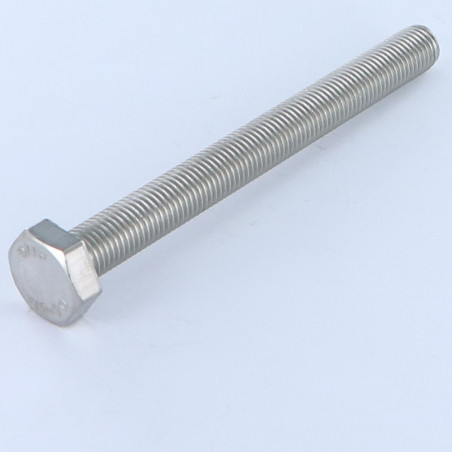 1 x Machine Screw Hexagonal Head M10X100 Fine Thread Pitch 125 Stainless Steel A2