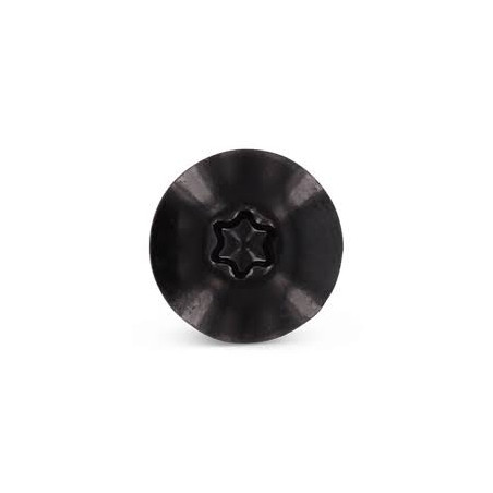 1 x Head Facade Screws T20 5.5X38 Head Diameter: 12.3 Stainless Steel A2 Ral9005/Jet Black
