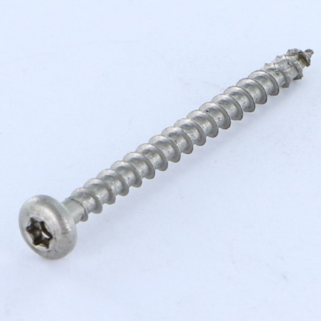 1 x Spax Wood Screw Round Head T-STAR+ T20 Full Thread 4X20 Stainless Steel A2