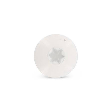 1 x Head Facade Screws T20 4.8X25 Head Diameter: 12.3 Stainless Steel A2 Ral9010/Pure White