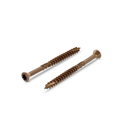 1 x Decking Screw Countersunk Head With Serration T25 5X50 cut Type 17 Drilling Point Stainless Steel A2 BRUNI