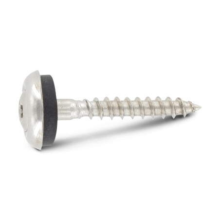 1 x Rsd Csk Woodscrews Bonded Sealing Washer Pan Countersunk Head T20 Stainless Steel A2 4.5X100 Neoprene Bonded Sealing