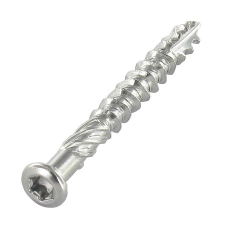 1 x Pack of 400 Decking Screw Stainless Steel A2 5X60 cut Type 17 Drilling Point for 10 square meter
