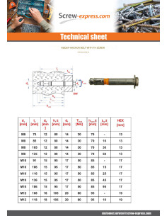 Bolt With Nut Anchor M8X105 With Machine Screw Hexagonal... 2