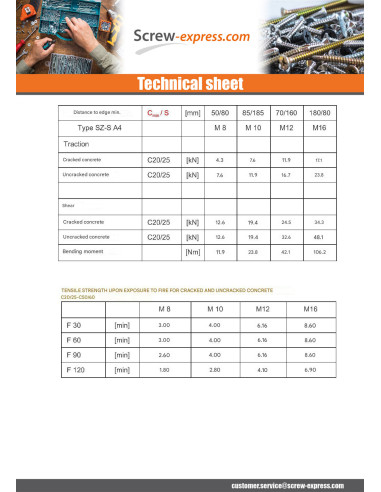 1 x Bolt With Nut Anchor M8X105 With Machine...