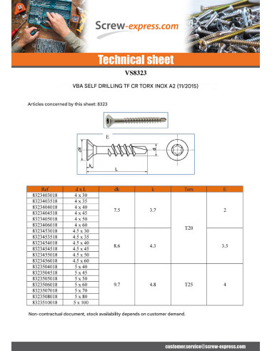 1 x Savis Chipsboard Screw Self Drilling...