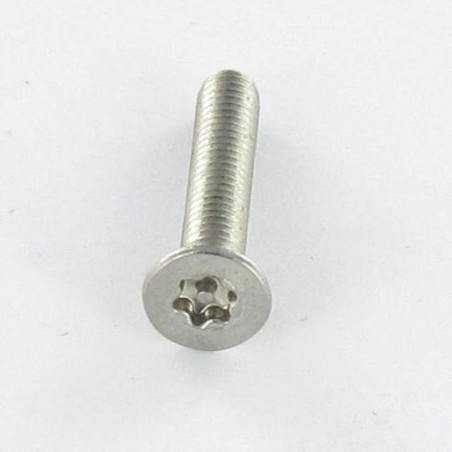1 x Machine Screw Stainless Steel A2 Security Countersunk Head T30 with pin M6X12