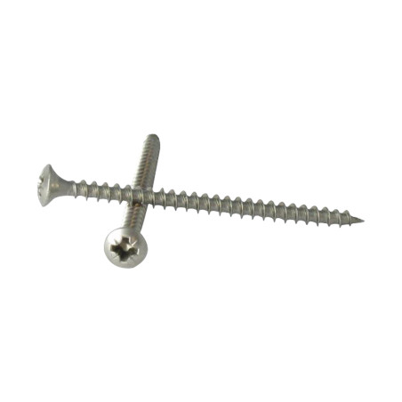 1 x Chipboard Screw Stainless Steel A2 Pan Countersunk Head Pozi 4X50