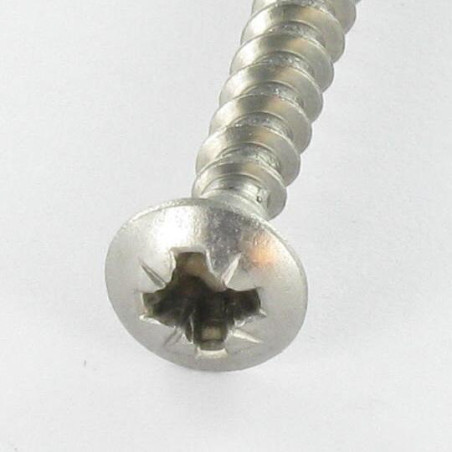 1 x Chipboard Screw Stainless Steel A2 Pan Countersunk Head Pozi 4X50