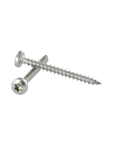 1 x Chipboard Screw Stainless Steel A2 Round...