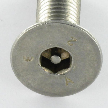 1 x Machine Screw Stainless Steel A2 Security Flat Head Hexagon Recess Hexagon Socket 5 Dog Point M8X40