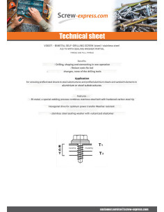 Self Drilling Bimetal Hexagonal Head 6X140 Thread Length:... 2